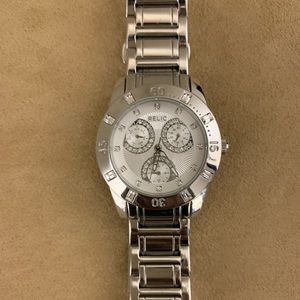Relic stainless steel watch